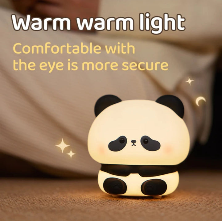 Luvikno | CuddlePanda Nattlys - Fargerik LED Panda for Barn