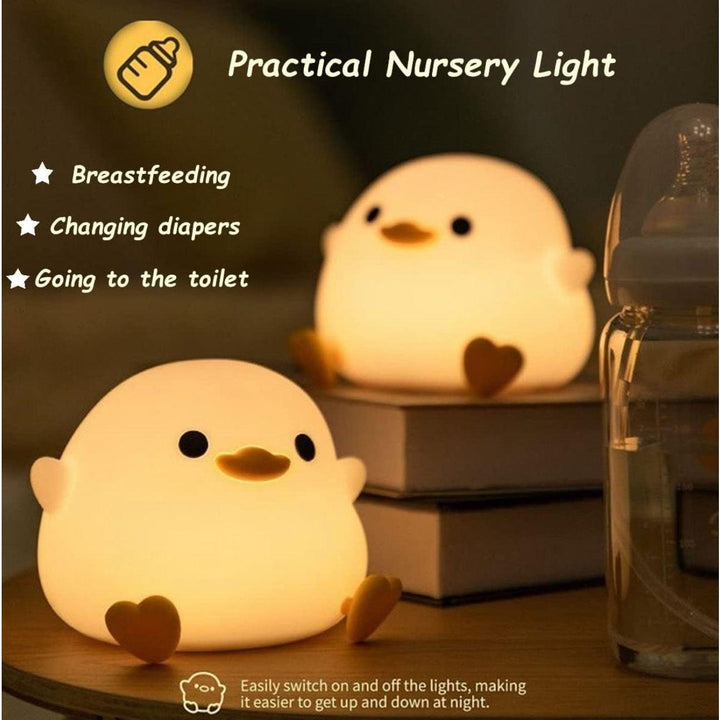 DuckieDream Light - Automatisk Duck Silikon Nattlampe | Luvikno