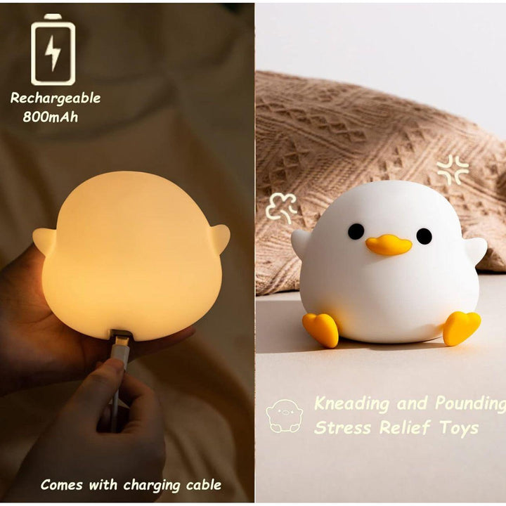 DuckieDream Light - Automatisk Duck Silikon Nattlampe | Luvikno