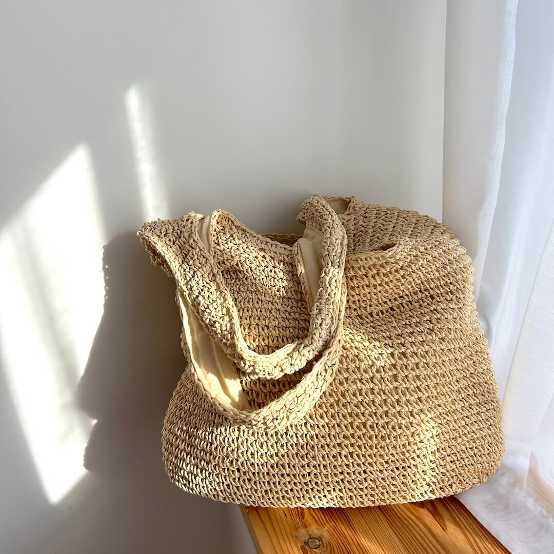 Luvikno | Kvinne Stroveske Beige En Størrelse Bohemsk Strandveske