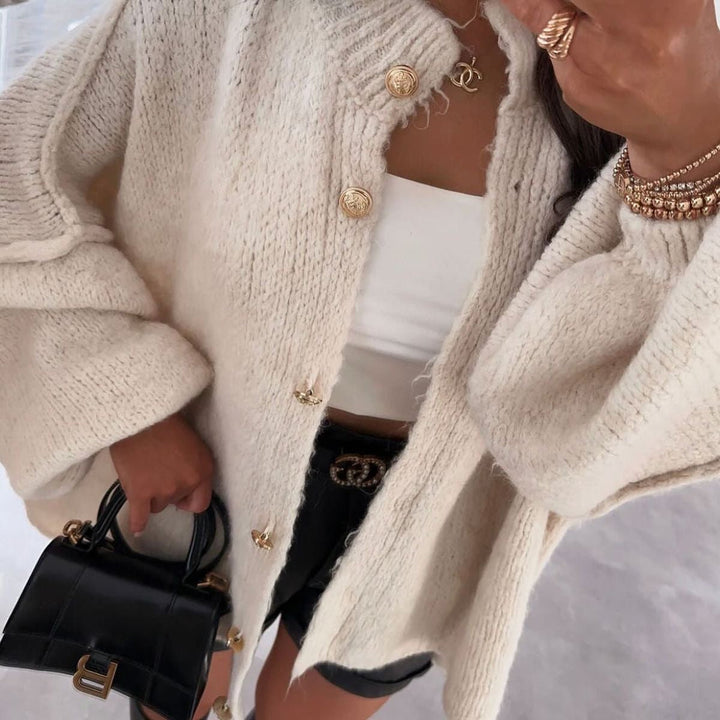 Luvik | Stilren Overpriset Ull-cardigan for Damer