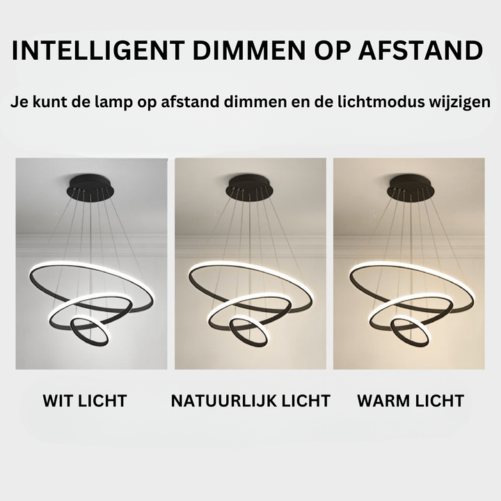 Stilig spiral taklampe Luvikno