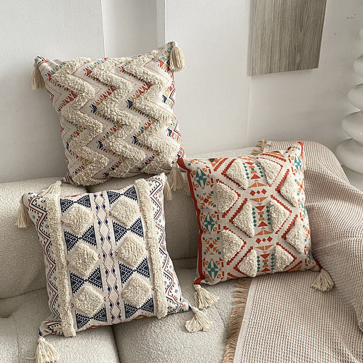 Boho fôret frynse kast puteomslag | Luvikno