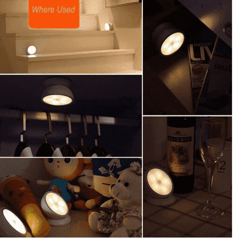 360 Magnetisk LED Bevegelsessensor Lys | Luvikno
