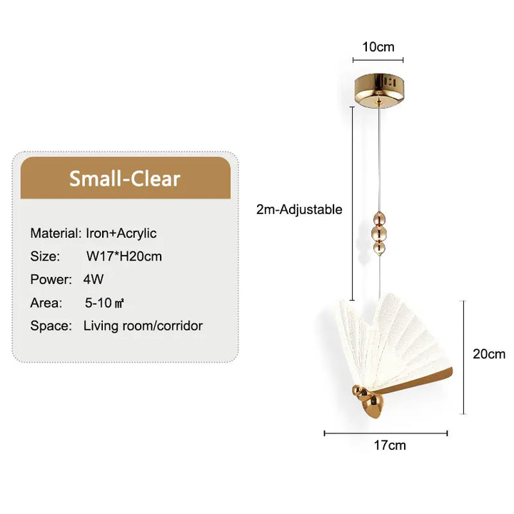 LumeFly – Butterfly LED Pendellampe med Varmt Lys | Luvikno
