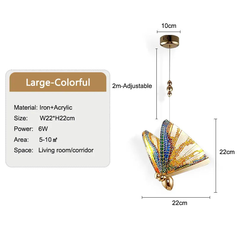 LumeFly – Butterfly LED Pendellampe med Varmt Lys | Luvikno