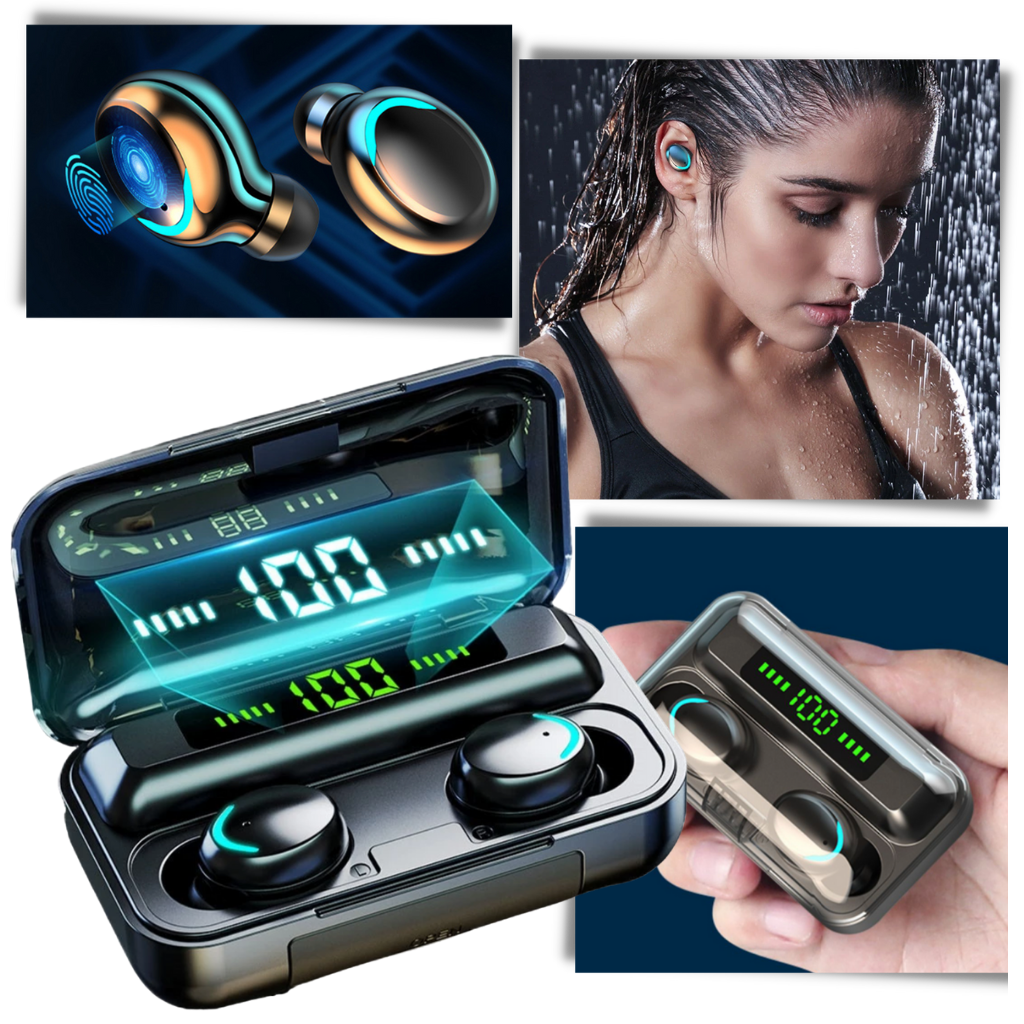 Luvikno | Bluetooth ørepropper med oppladbart batterietui