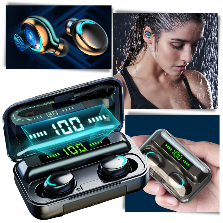 Luvikno | Bluetooth ørepropper med oppladbart batterietui