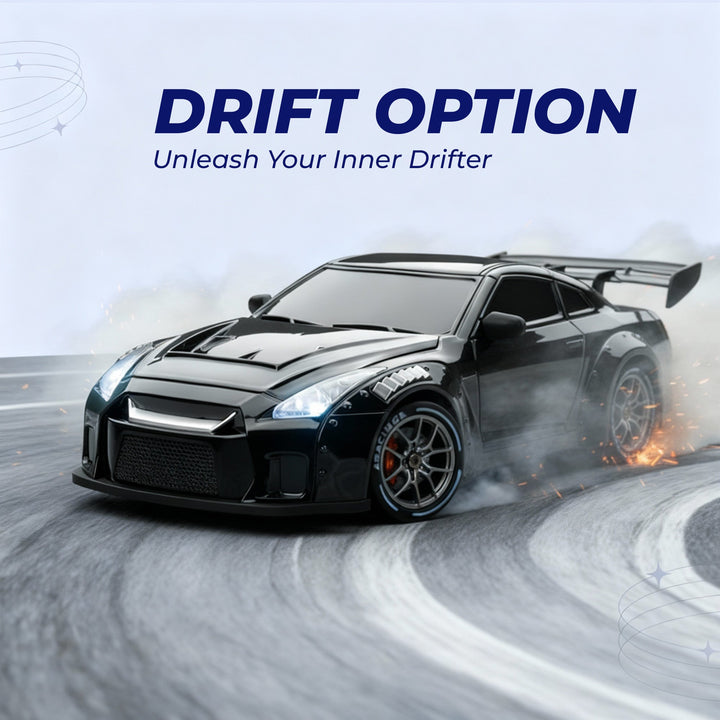 RC Drift Bil – LED Lys, Høyhastighets 4WD & Drift Dekk Luvikno