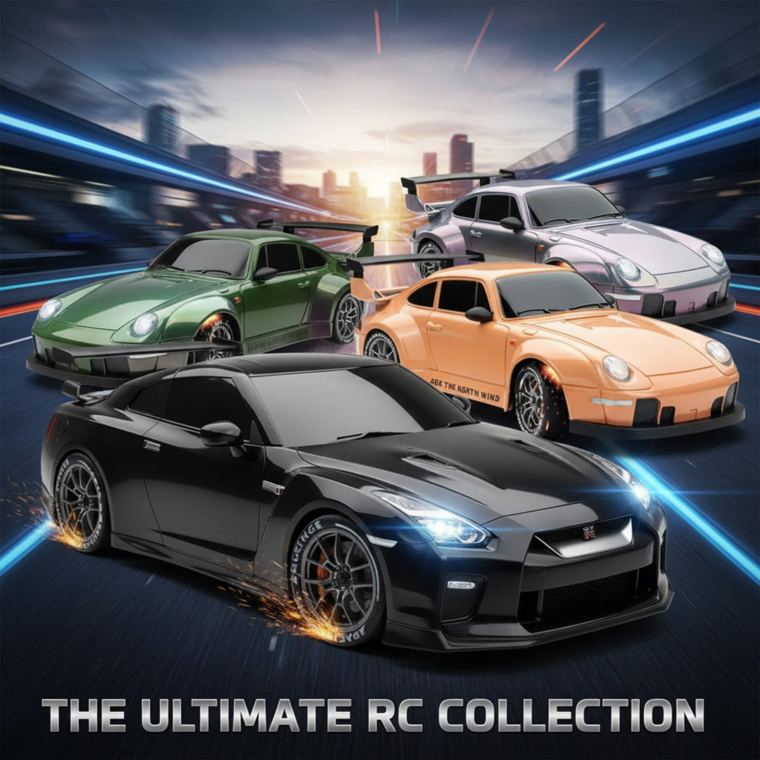 RC Drift Bil – LED Lys, Høyhastighets 4WD & Drift Dekk Luvikno