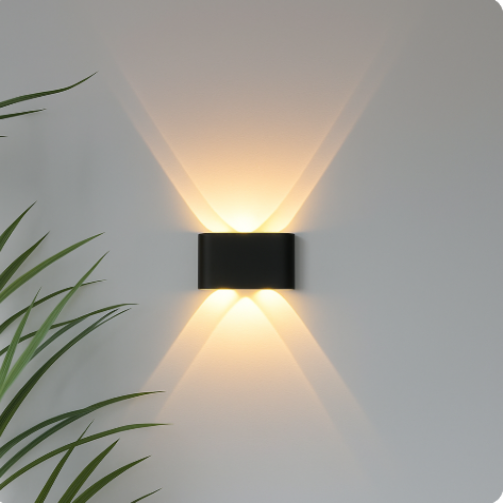 Luvikno | Moderne Innendørs Utendørs Vegglampe – Minimalistisk LED Armatur