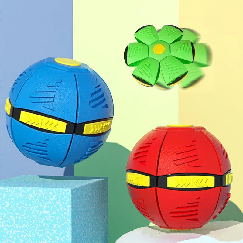 Hundelek Interaktiv Gummiflygende Disk Ball Luvikno