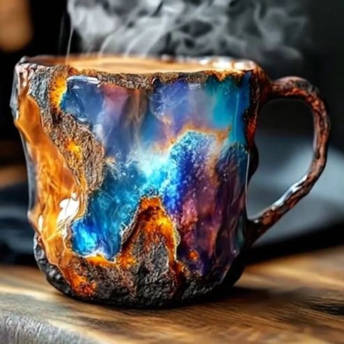 Luvikno | CrystalBrew Kaffe Kopper | Elegante mineral krystall kopper for en unik kaffeopplevelse