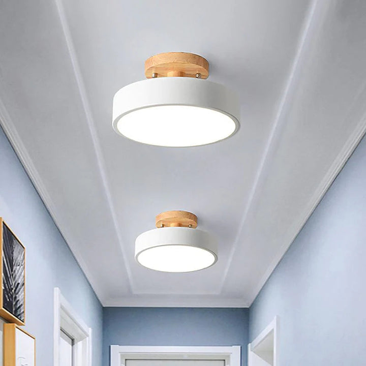 LED Taklampe Tre Flush Montering Fixture Luvikno