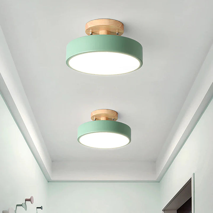 LED Taklampe Tre Flush Montering Fixture Luvikno