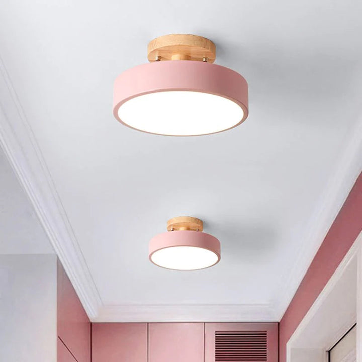LED Taklampe Tre Flush Montering Fixture Luvikno