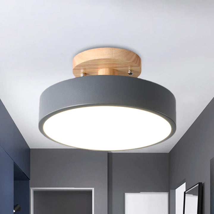 LED Taklampe Tre Flush Montering Fixture Luvikno