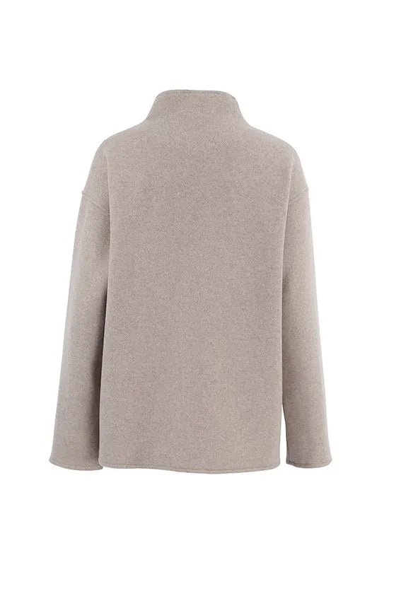 Luvik | Yhdisteetön Ruskea Pitkähihainen Napillinen Takki