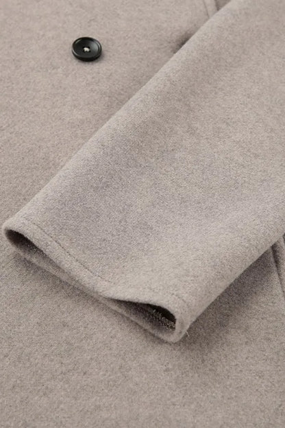 Luvik | Yhdisteetön Ruskea Pitkähihainen Napillinen Takki