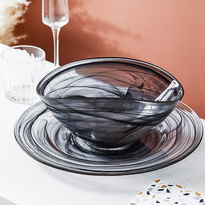 Uregelmessig Glass Salatbolle Luvikno