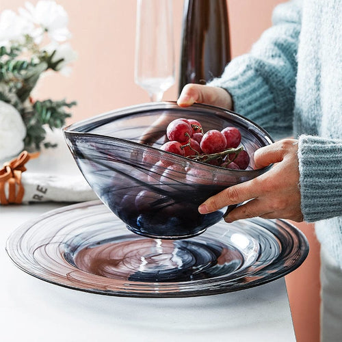Uregelmessig Glass Salatbolle Luvikno