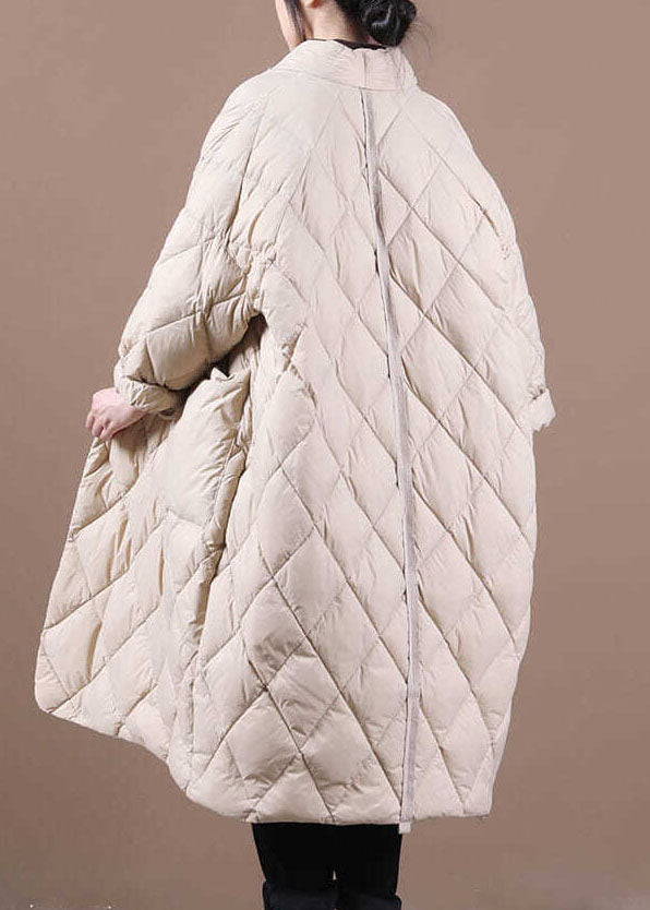 Luvik | Beige varm tynn bomulljakke fylt vinter