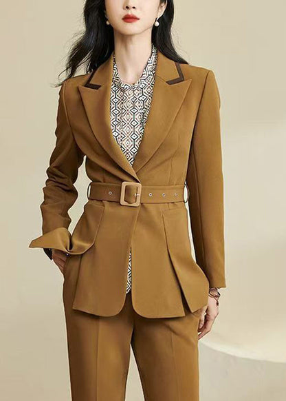 Luvik | Ginger Yksiväriset takit värilisäyksin, joissa on avara pääntie sivussa