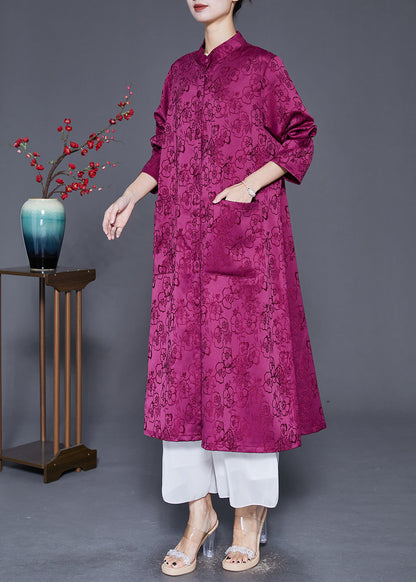 Luvik | Lilaa Surgrand Tulostettu Silkkitakki