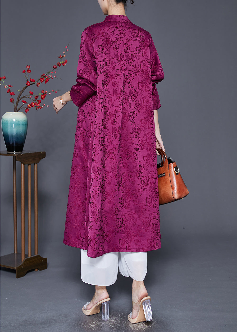 Luvik | Lilaa Surgrand Tulostettu Silkkitakki