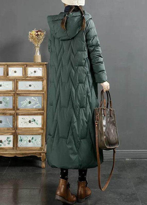 Luvik | Vahva untuvainen talvitakki brodeeratulla hupulla Roter