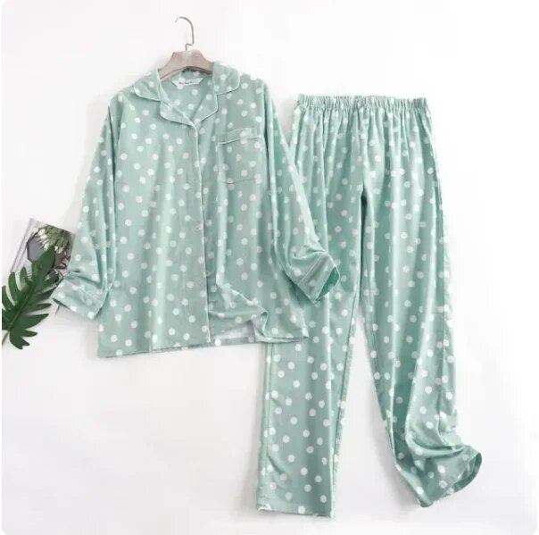 Luvik | naisten pyjama-setti eloisilla kuvioilla Kaksiosainen