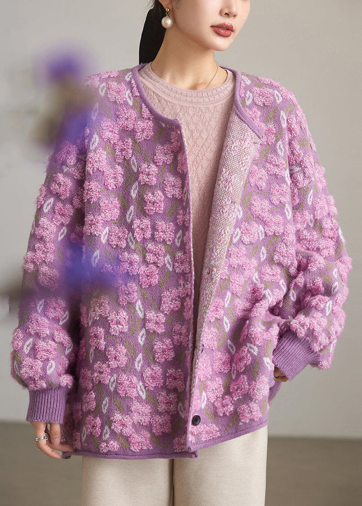 Luvik | Lilas O-knapp Cardigans