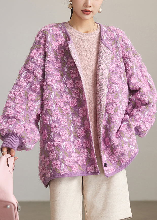 Luvik | Lilas O-knapp Cardigans