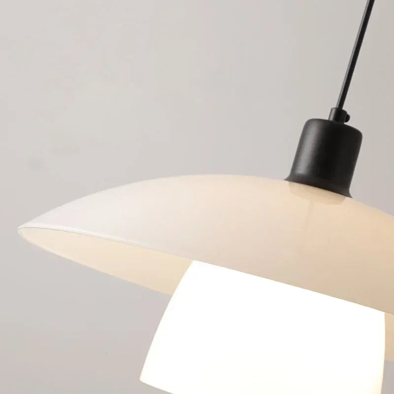 Moderne Japansk Pendellampe laget av Glass – Minimalistisk Hengelys for Spisestue og Kjøkken | Luvikno