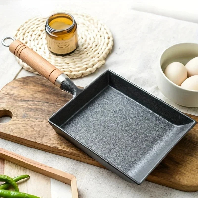 Japansk støpejern eggpanne for Tamagoyaki | Luvikno