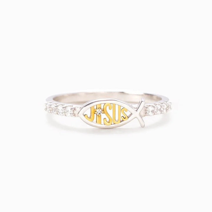Jesus Ring - Hold deg nærmere Jesus Mer, Kobber Premium Materiale Luvikno