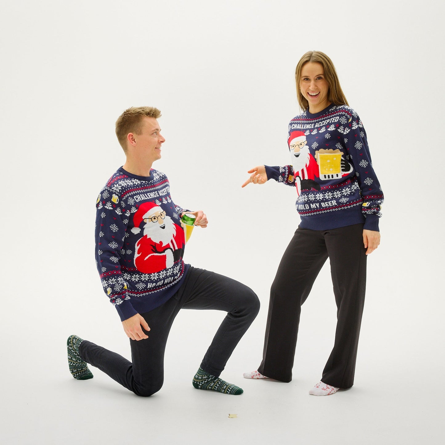 Luvik | Ho Ho Hold My Beer Sweatshirt - Naiset