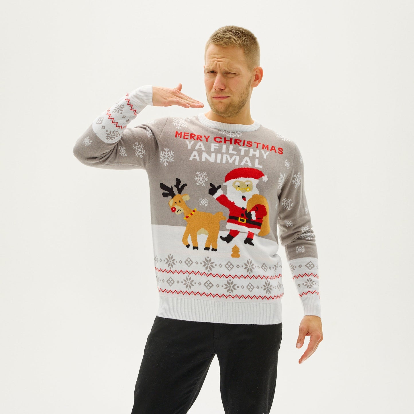 Luvik | Ya Filthy Animal Joulupaita - Miesten