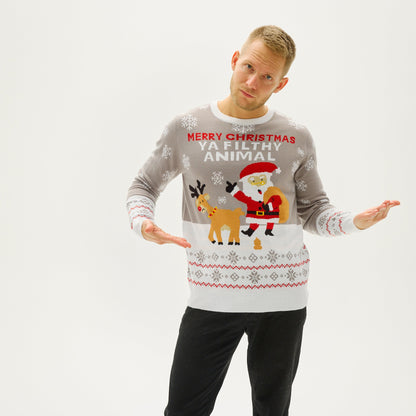 Luvik | Ya Filthy Animal Joulupaita - Miesten