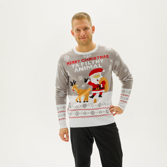 Luvik | Ya Filthy Animal Joulupaita - Miesten
