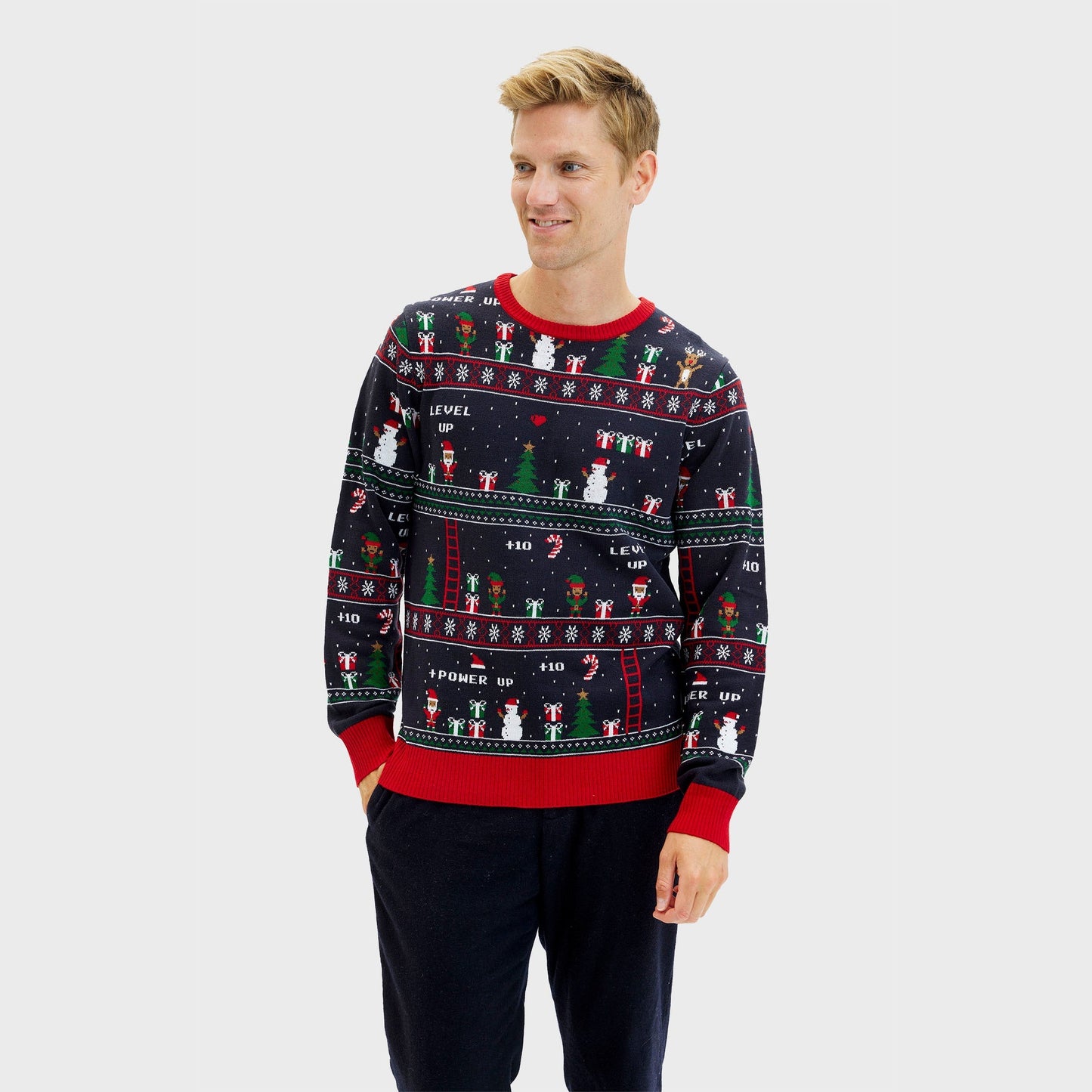 Luvik | Vintage Gamer Joulupaita - Miehet