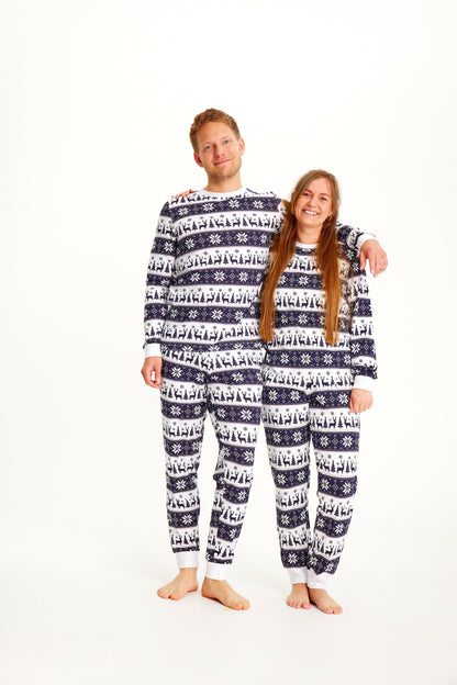 Luvik | Poron joulupyjama Navy - Miehet