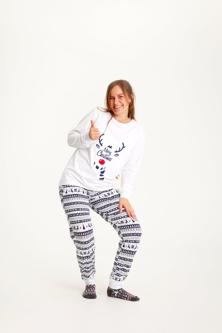 Luvik | Søt julepyjamas Blå - Damer