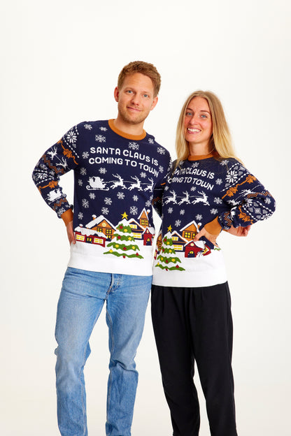 Luvik | Santa Claus Is Coming To Town Navy - Naiset