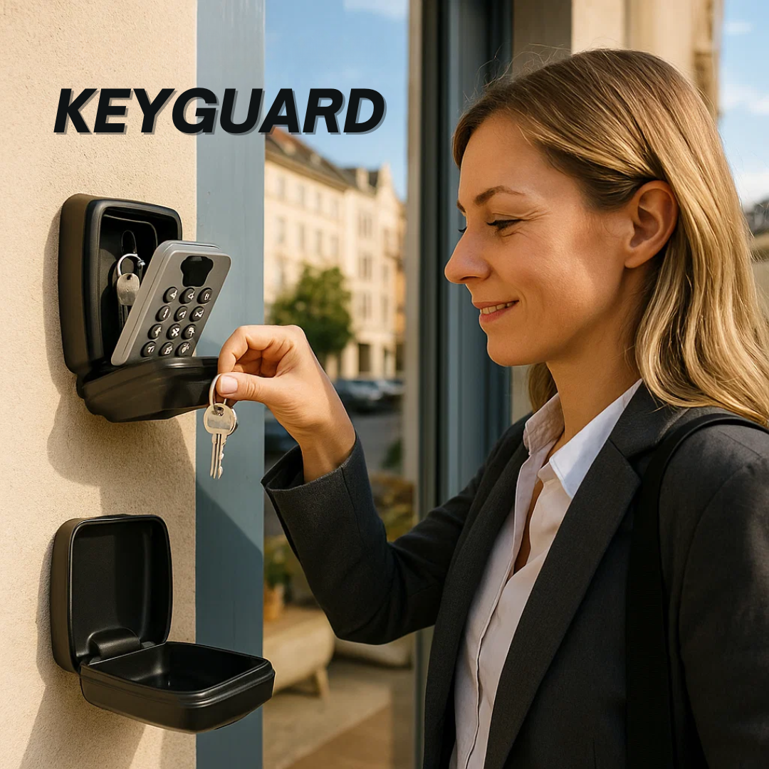 KeyGuard Utendørs Safe – Vanntett Veggmontert Nøkkelboks | Luvikno