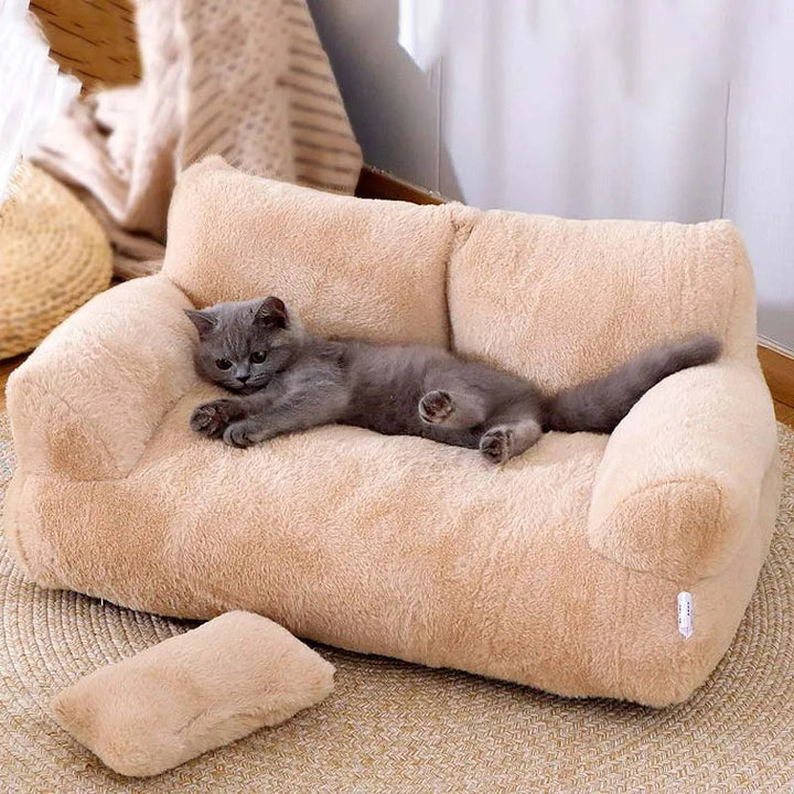 Luvikno | Plush Fleece Dog Sofa for Ultimate Comfort – Spacious and Machine Washable Cat Sofa