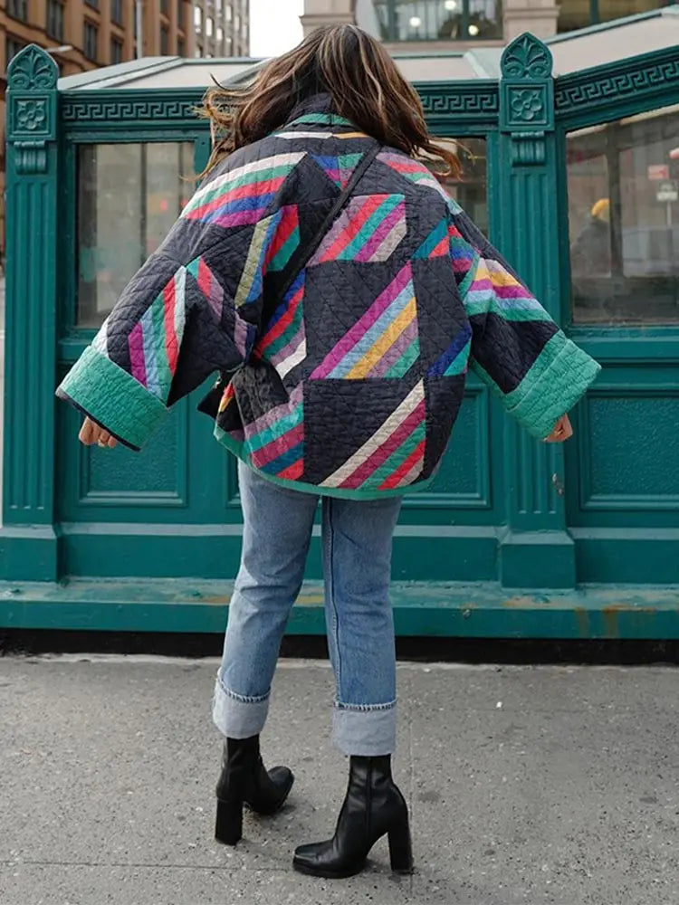 Luvik | Takki - Tyylikäs Vintage Boho takki naisille ainutlaatuisilla kuvioilla