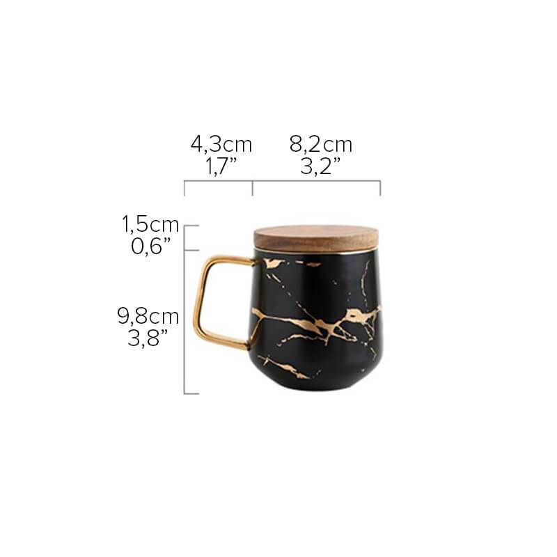 Kintsugi Nordic Keramisk Høy Kopp | Luvikno