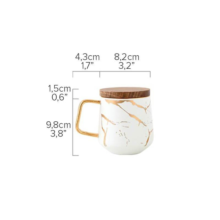 Kintsugi Nordic Keramisk Høy Kopp | Luvikno
