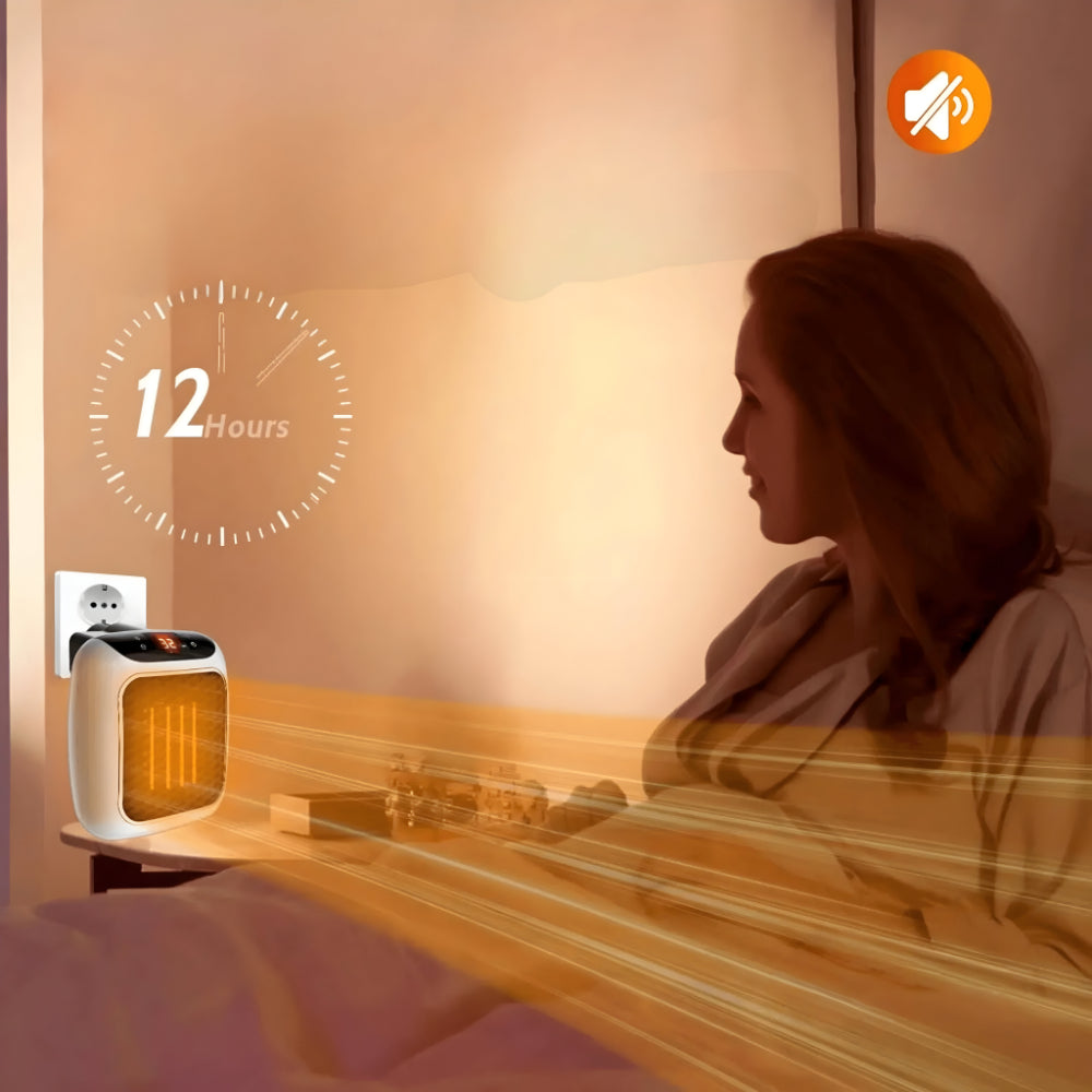 Luvikno | WarmiWall Keramisk Veggvarme – Energisparende Mini-radiator med Termostat